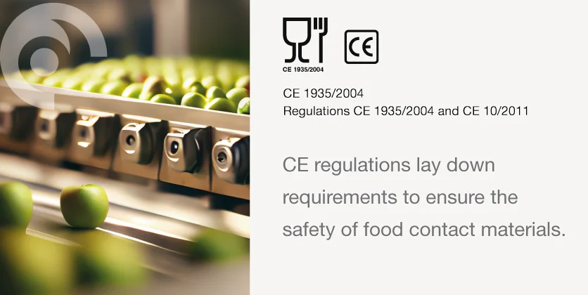 CE regulations ensure safety of food contact materials